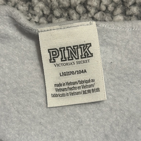 PINK - light blue off shoulders sweater Crop top - Picture 4 of 6